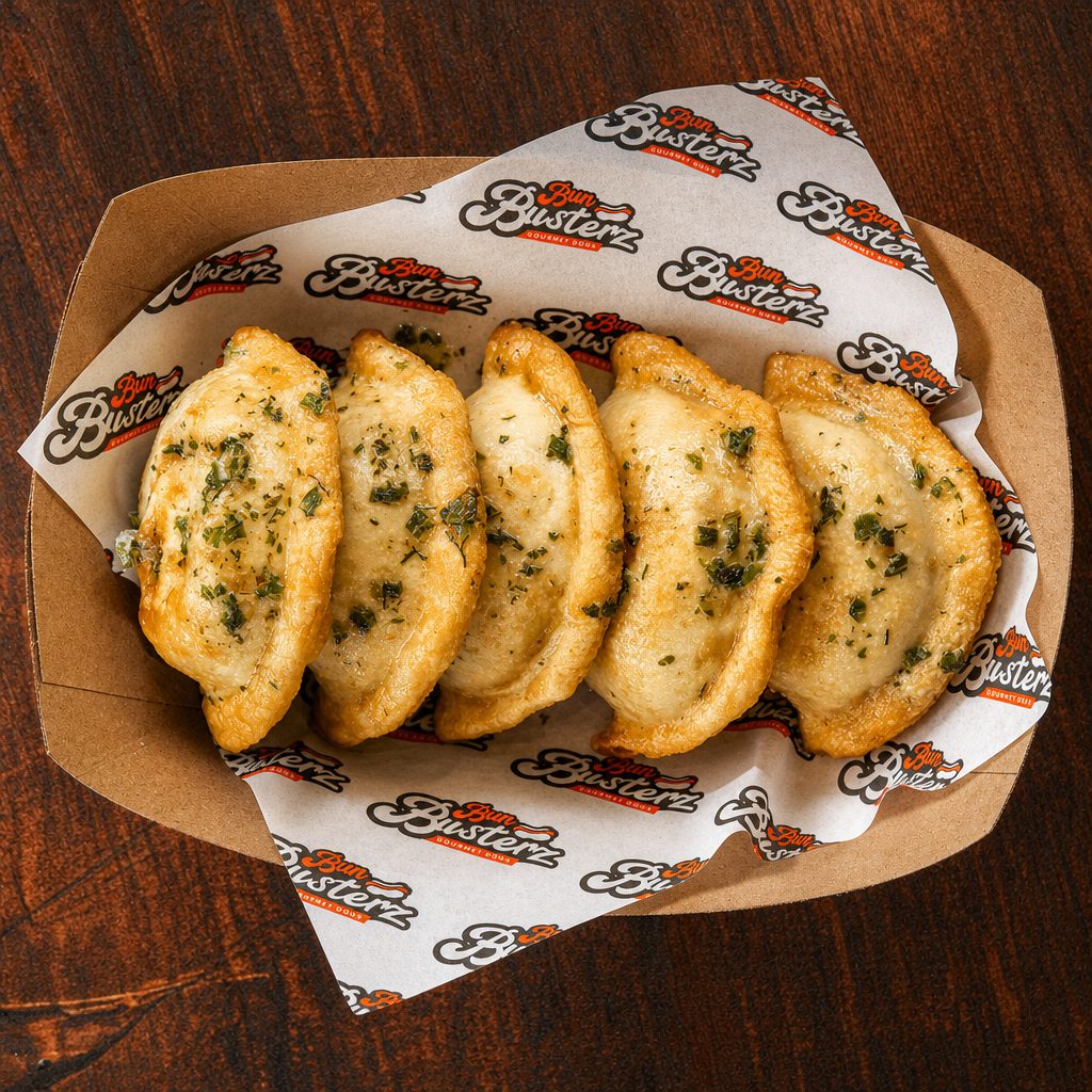 Garlic Pierogies.